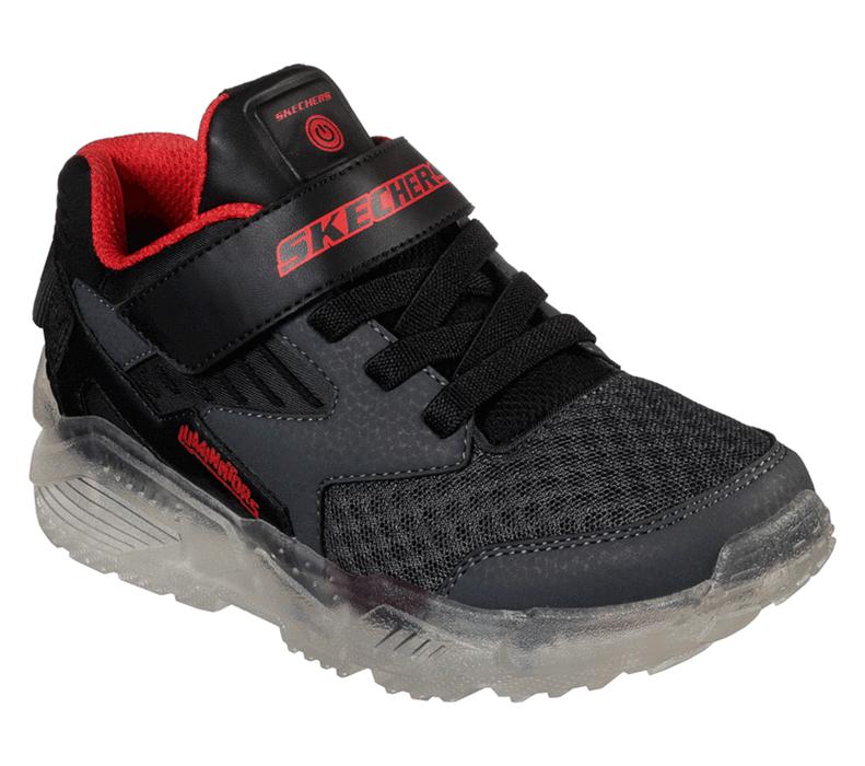 Skechers Ice Lights: Arctic-Tron - Zollow - Boys Sneakers Grey/Black [AU-SB2552]